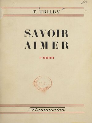 cover image of Savoir aimer